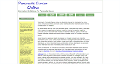Desktop Screenshot of pancreaticcanceronline.com