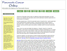 Tablet Screenshot of pancreaticcanceronline.com